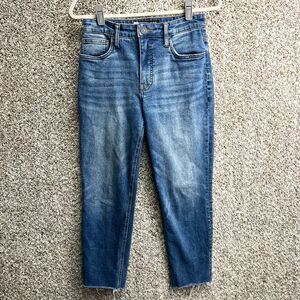 Kut from the Kloth Jeans Women’s 4 Rachael Fab Ab High Rise Denim Blue Mom